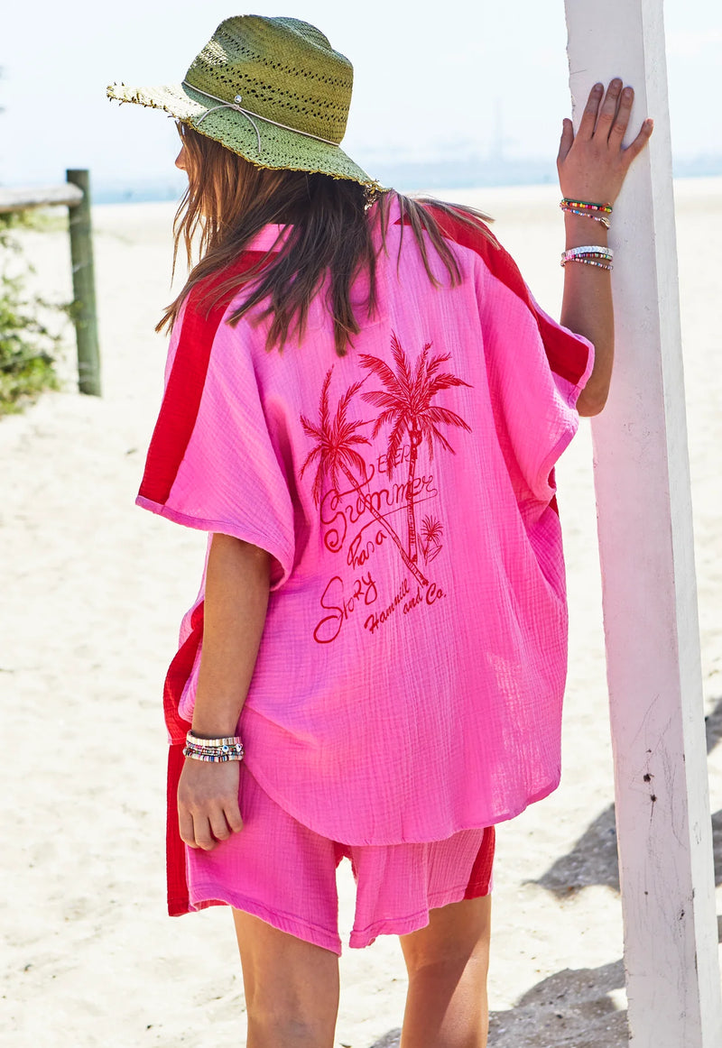 Resort Beach Shirt - Pink