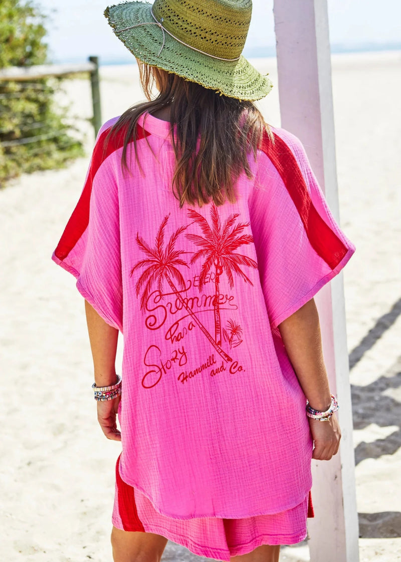 Resort Beach Shirt - Pink