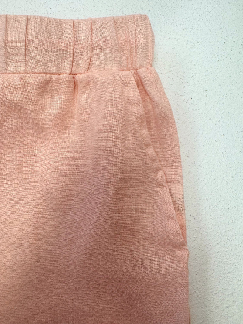 Sunday Linen Shorts - Pink