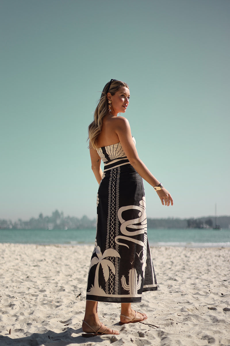 Palm Canyon Maxi Wrap Skirt