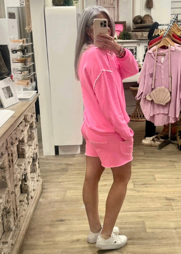 Capri Neon Pink Short