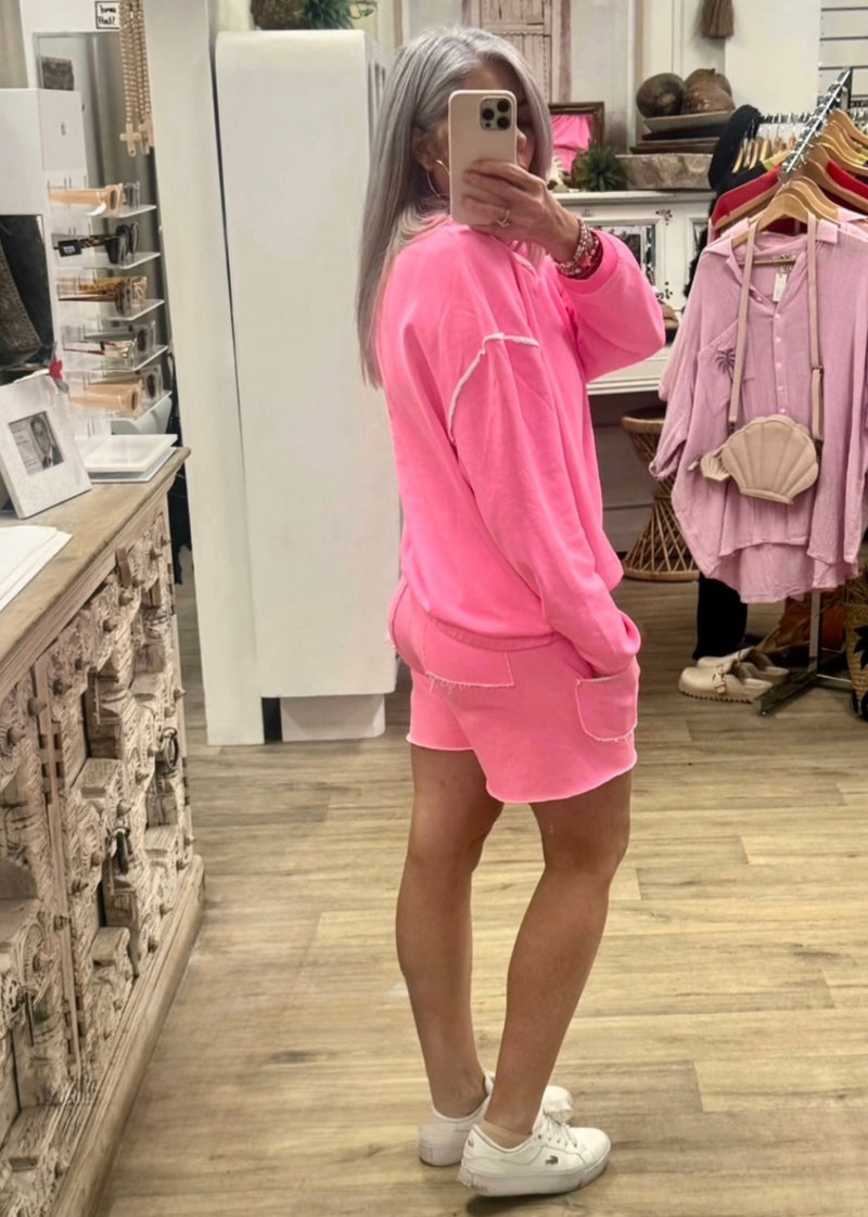 Capri Neon Pink Short