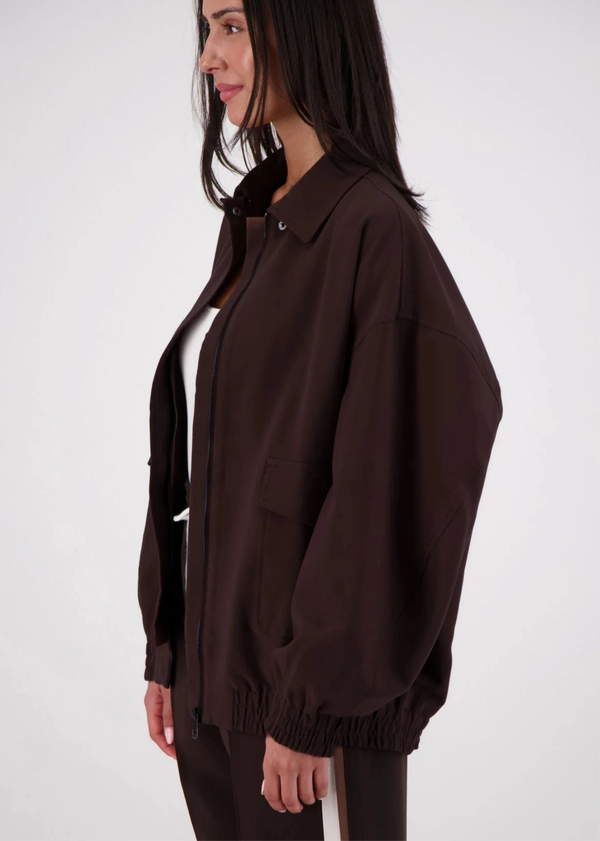 Ischia Bomber Jacket - Dark Brown