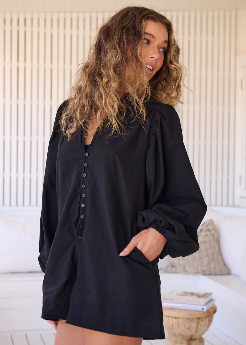 Mahalia Playsuit - Onyx