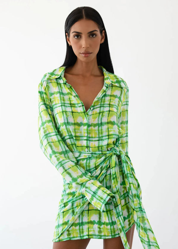 Skylar Tie Dress - Tropicale