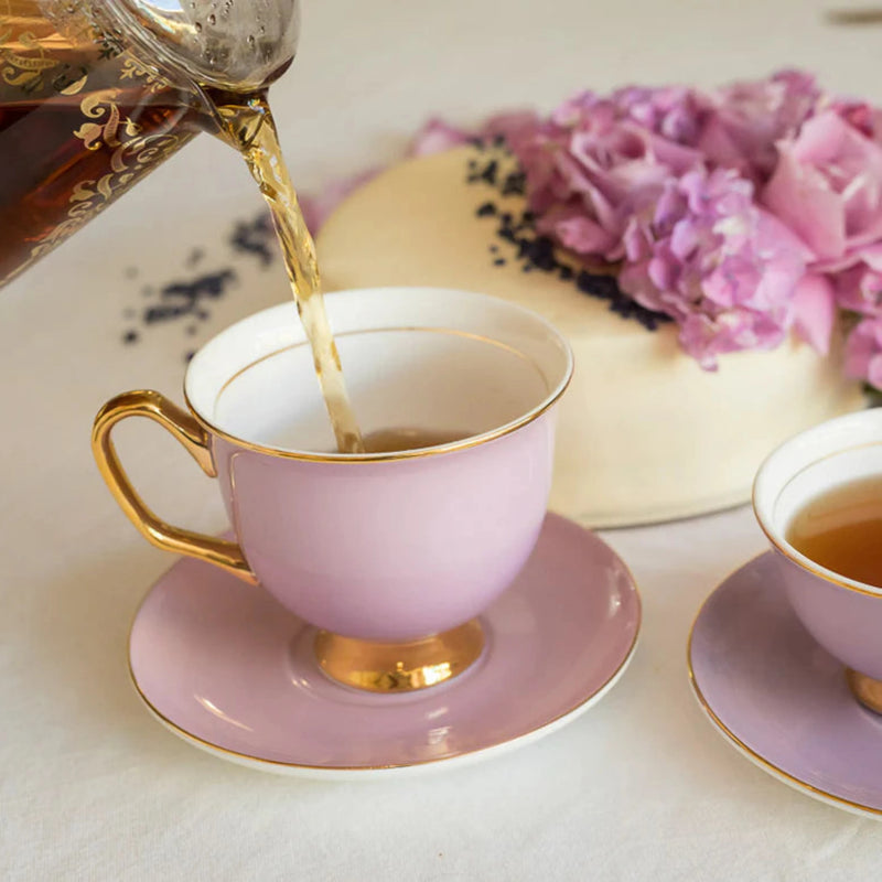 XL Lavender Teacup and Saucer