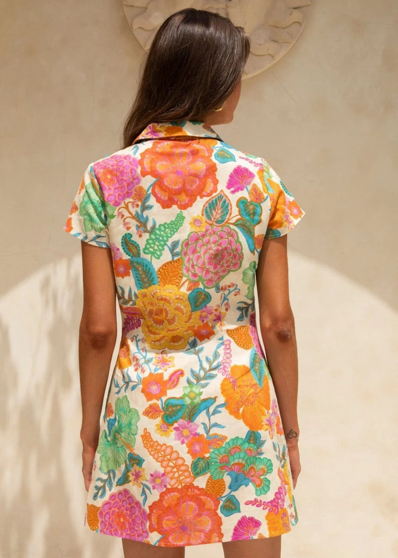 Cindy Mini Dress - White Sands