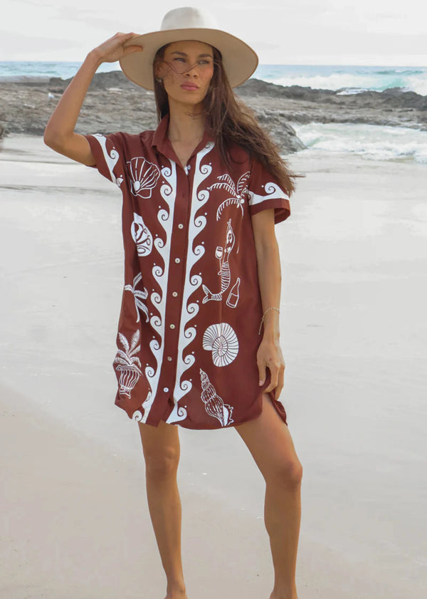 Ocean Club Shirt Dress