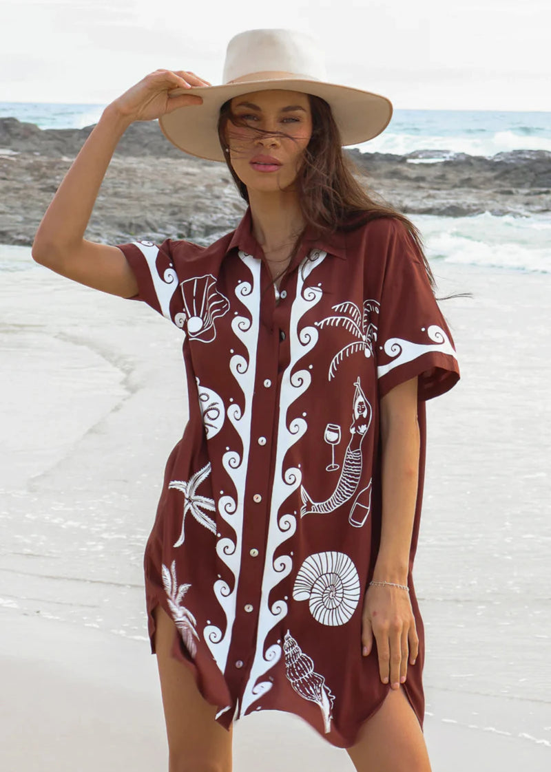 Ocean Club Shirt Dress