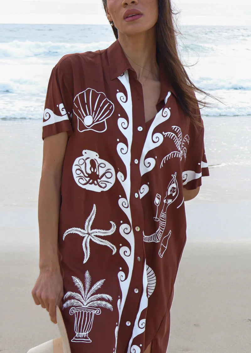 Ocean Club Shirt Dress