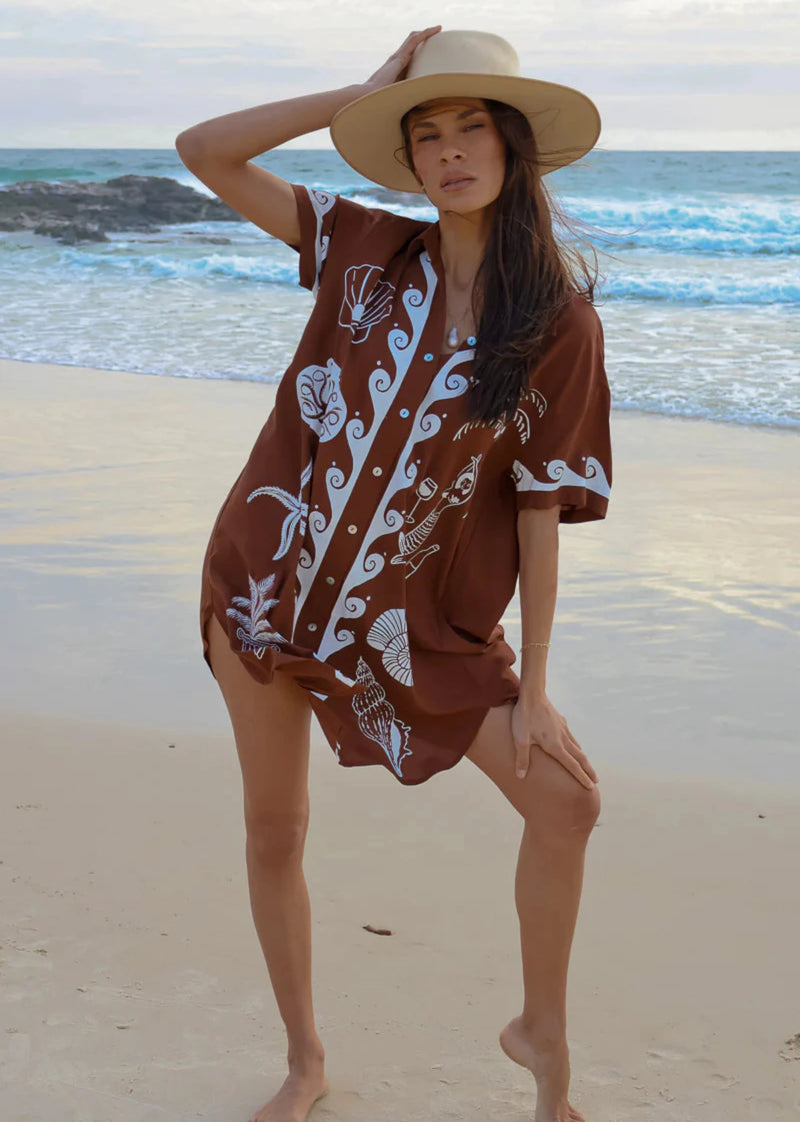 Ocean Club Shirt Dress