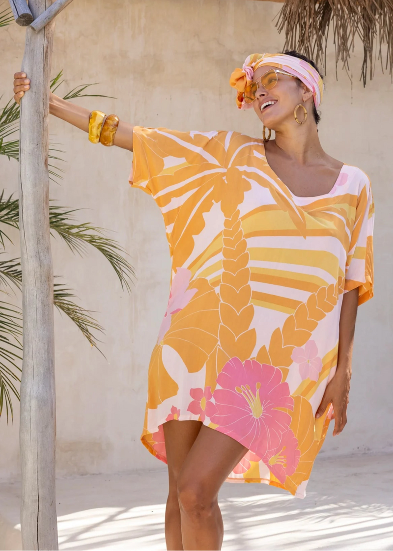 Paradiso Kaftan - Pink Flamingo