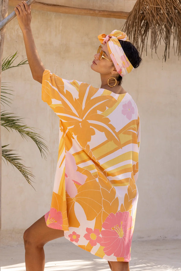 Paradiso Kaftan - Pink Flamingo