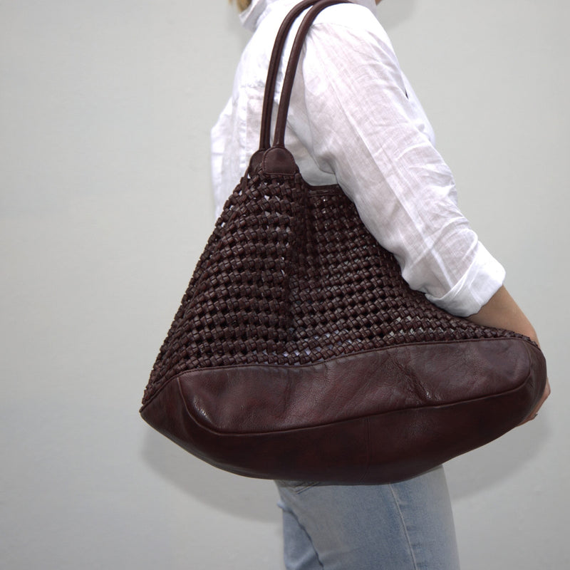 Pebbly Leather Bag