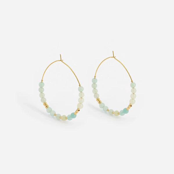 Jessi Earrings - Aqua