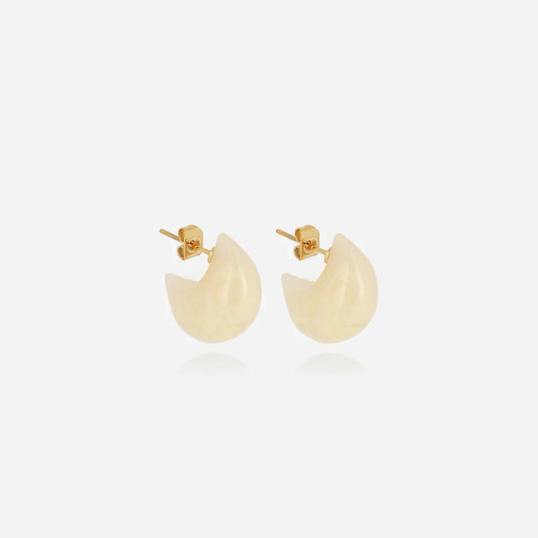 Glow Earrings - Cream