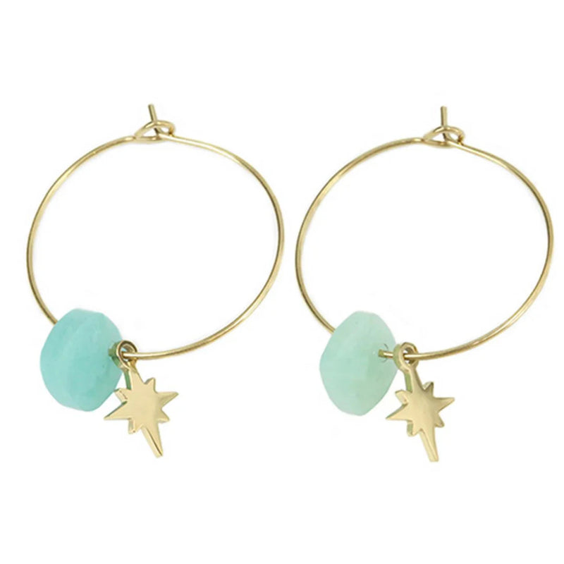 Manureva Earrings - Aqua