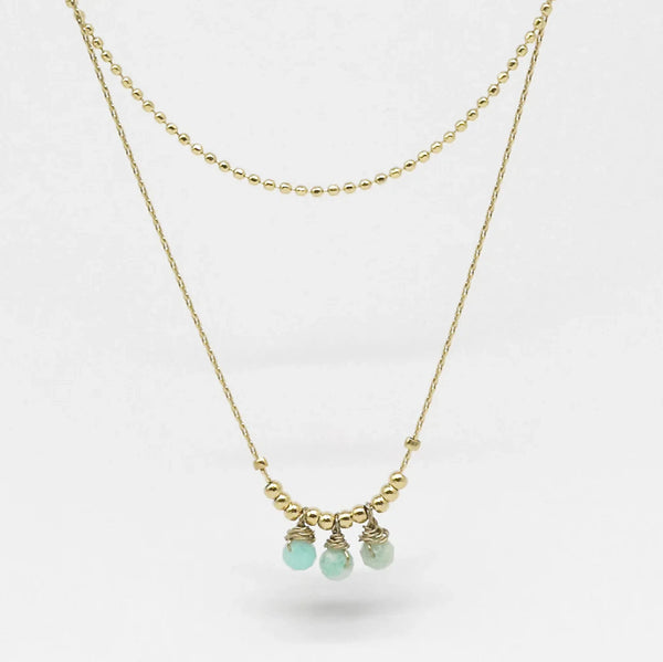 Frances Necklace - Aqua