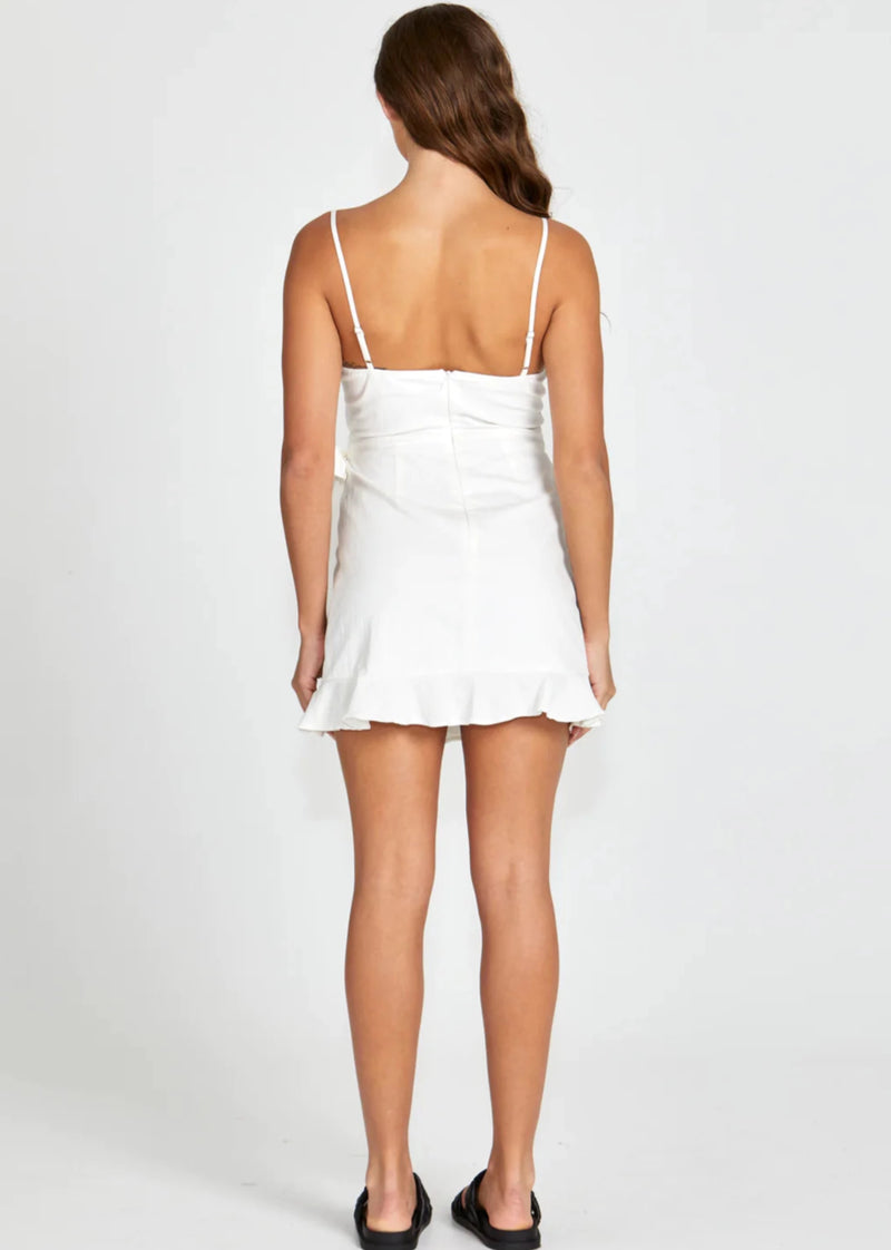 Regina Wrap Dress - White