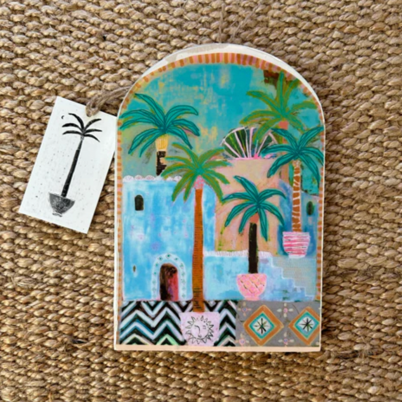 Potted Palms Arch Tile