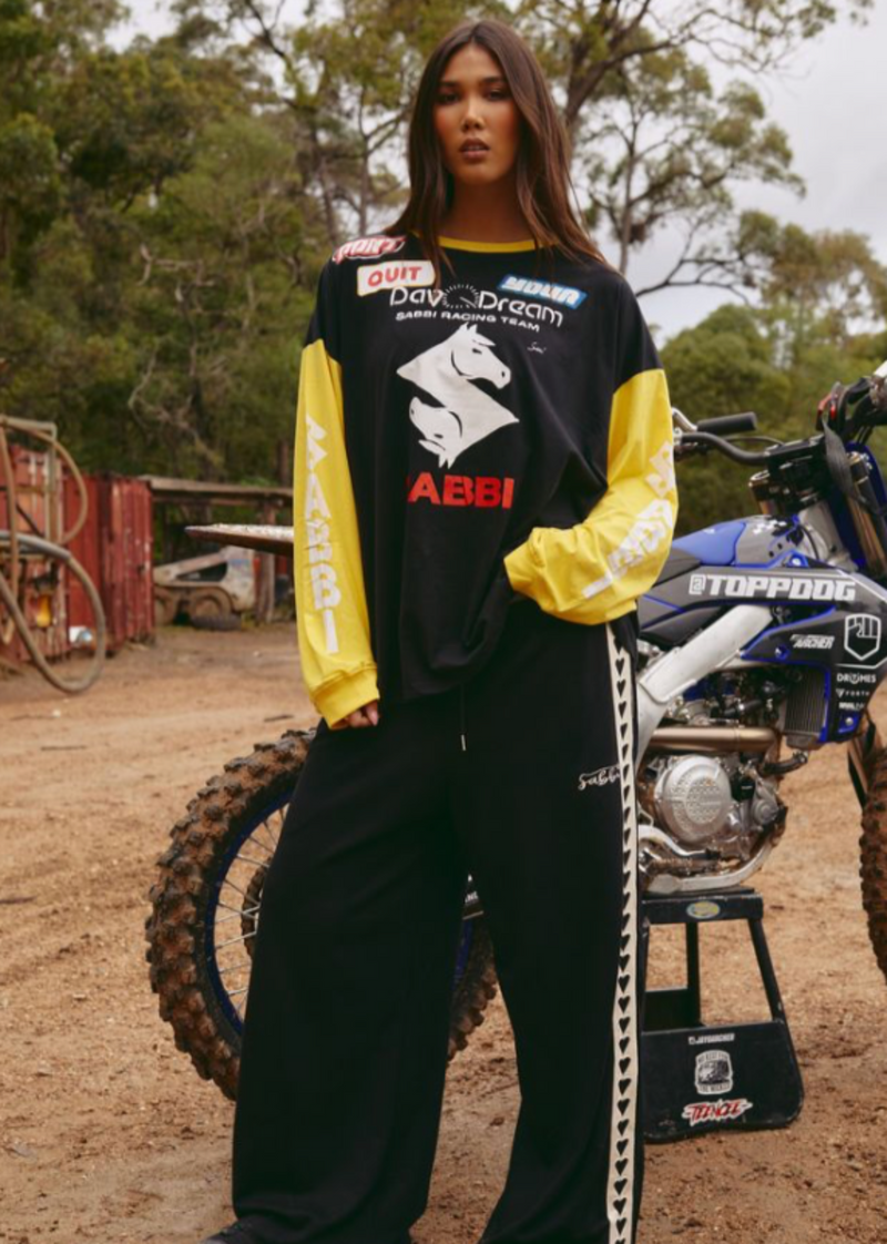 The Don't Quit Your Daydream Long Sleeve - Black & Yellow