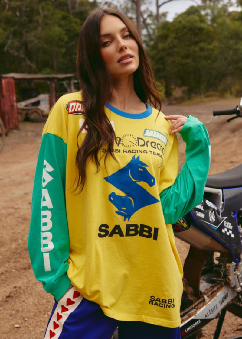 The Don't Quit Your Daydream Long Sleeve - Yellow & Green