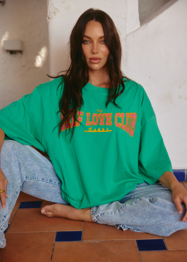 The Very Oversized Self Love Club Tee - Green