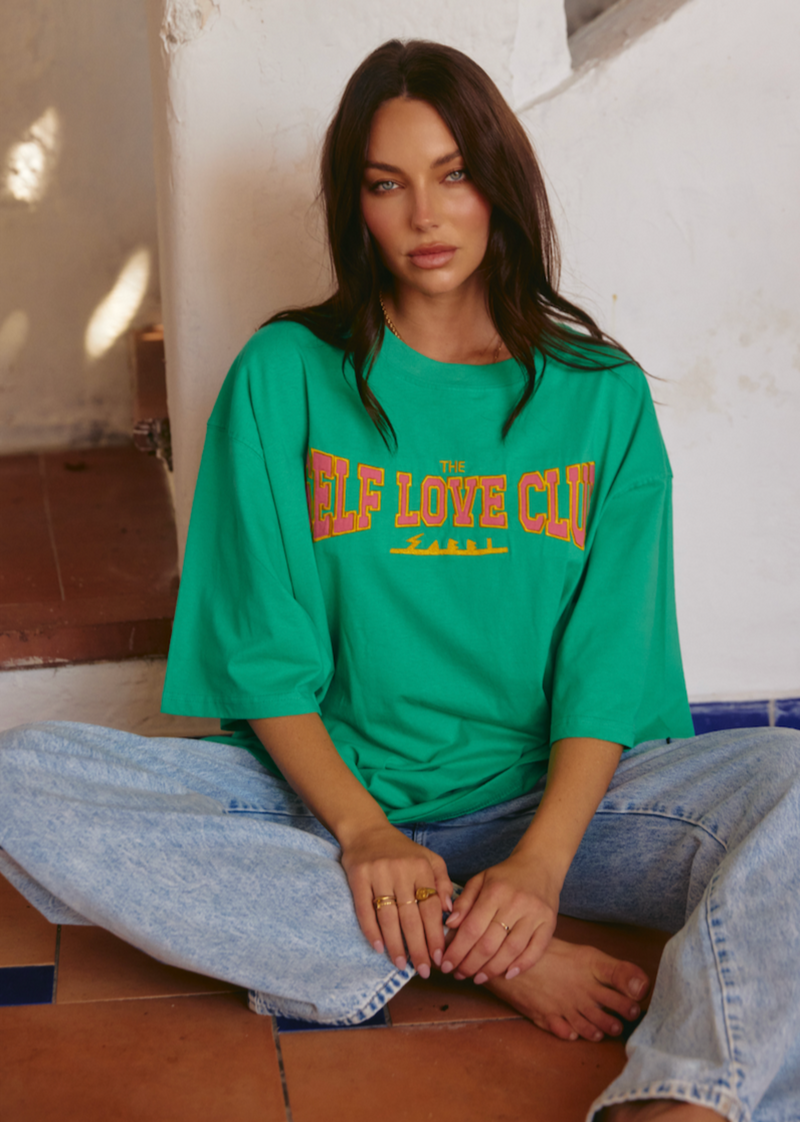 The Very Oversized Self Love Club Tee - Green