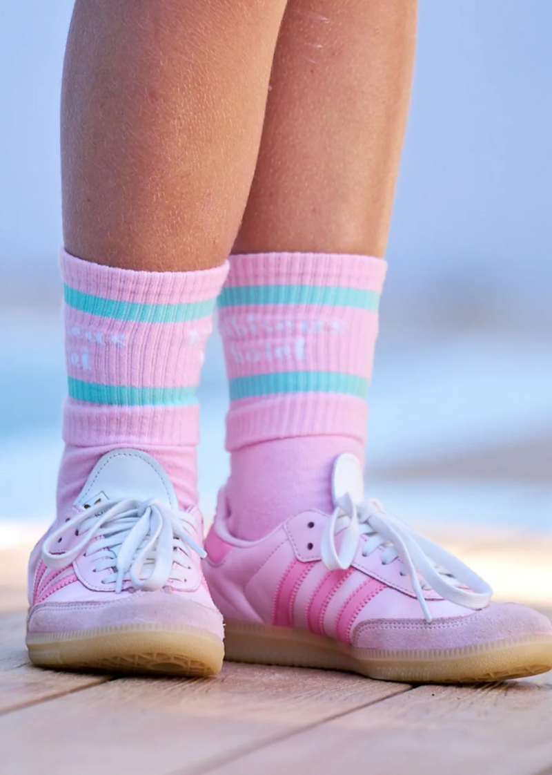 The Layover Sock - Pink + Mint