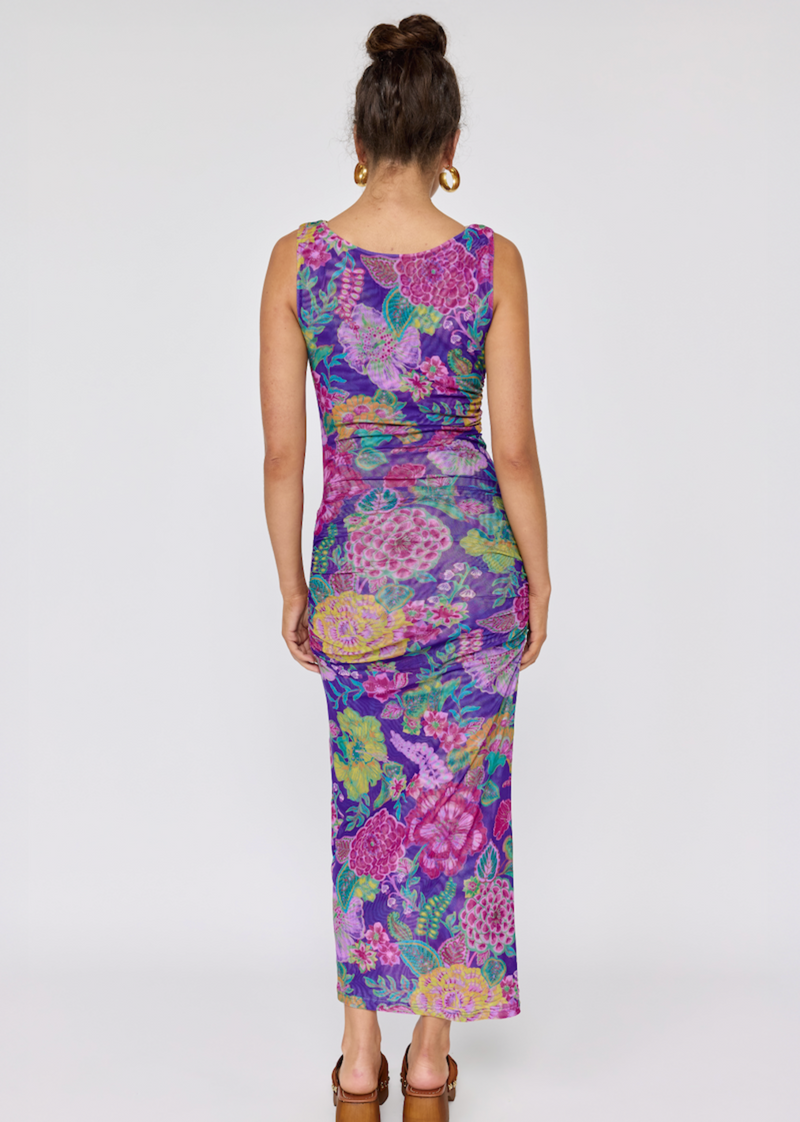 Tullah Midi Dress - Hibiscus