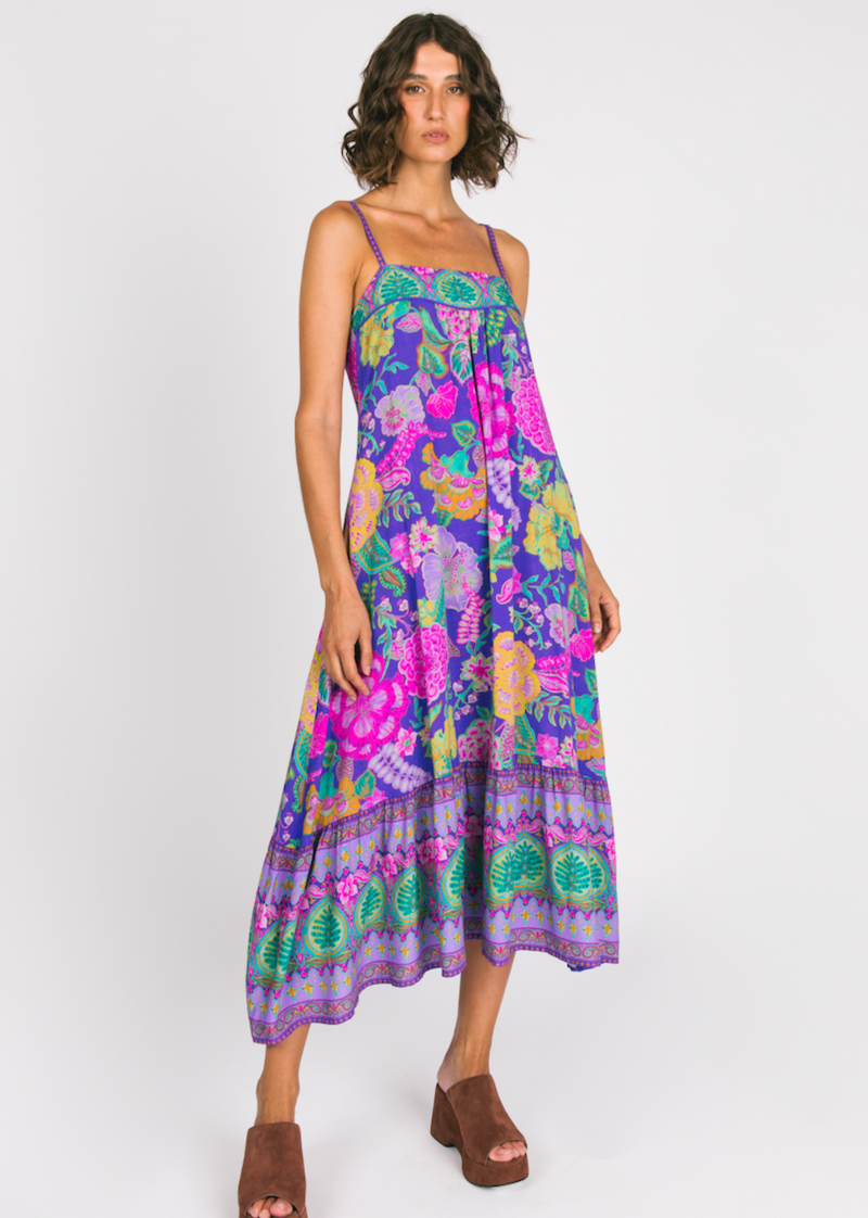 Honey Strappy Dress - Hibiscus