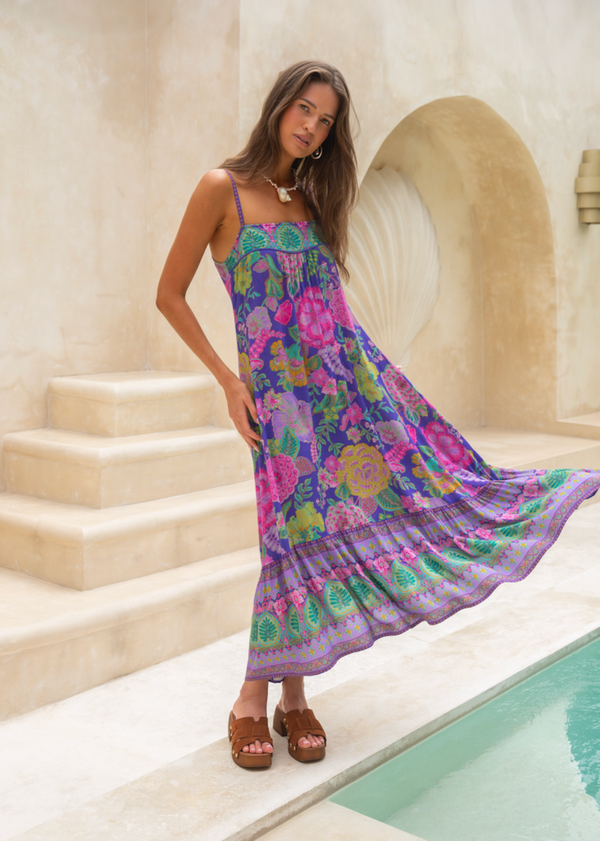 Honey Strappy Dress - Hibiscus