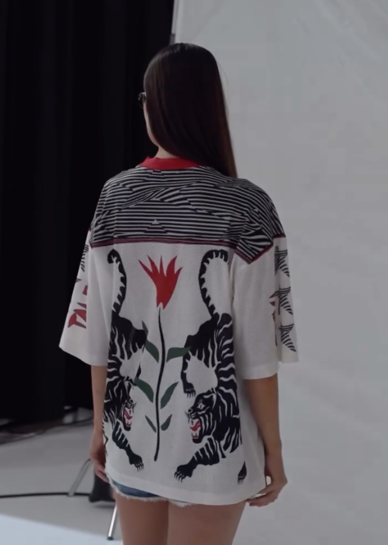 Crouching Tiger Football Jersey - White