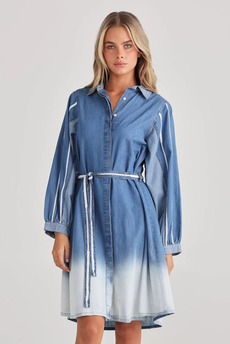 Stella Denim Dress - Ombre Denim