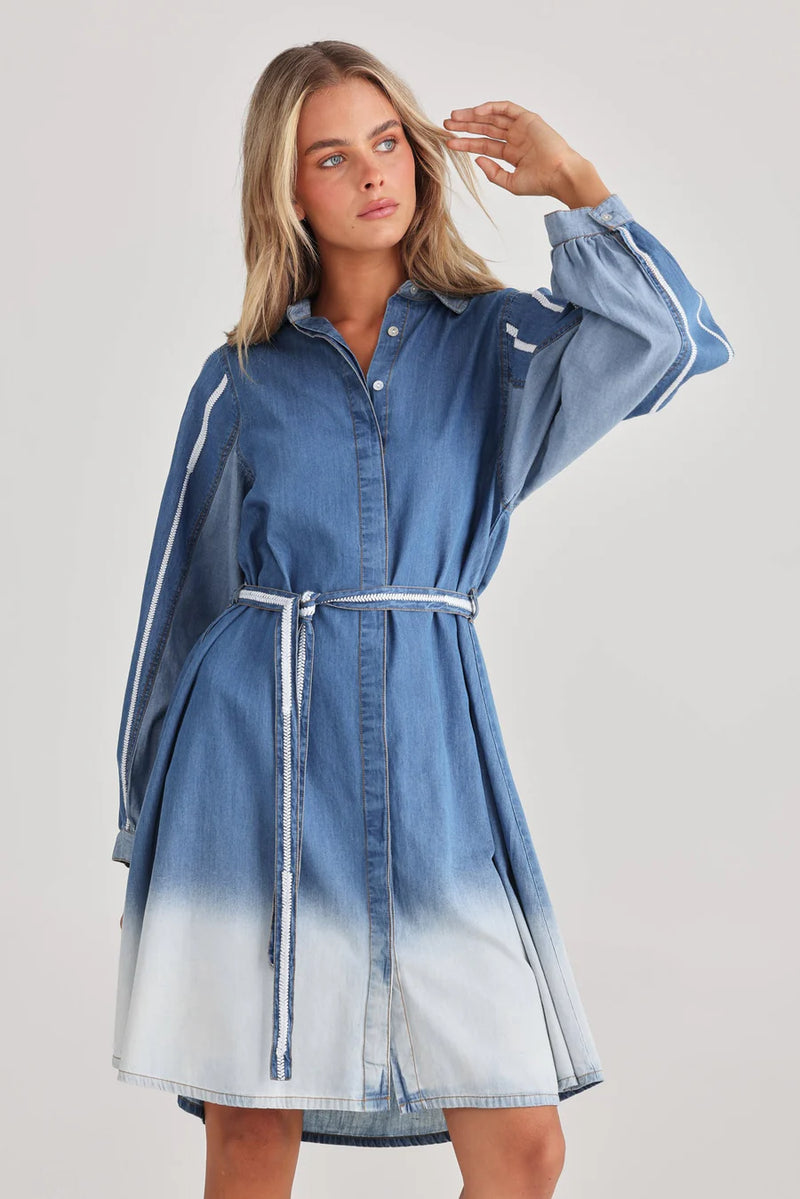 Stella Denim Dress - Ombre Denim