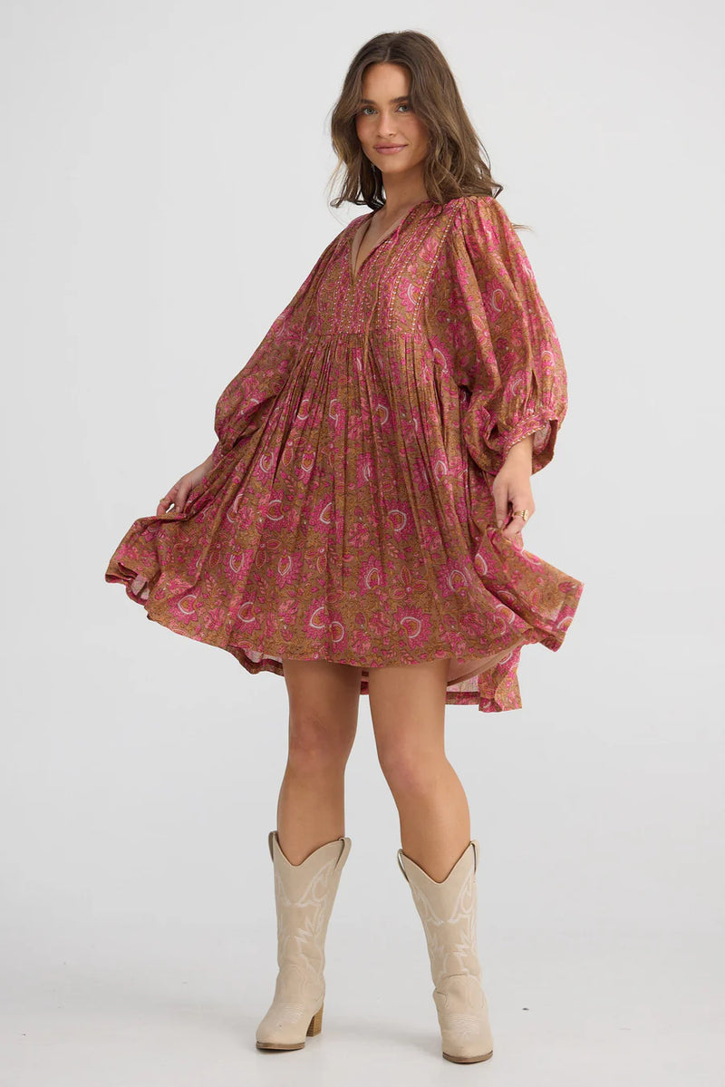 Wisteria Mini Dress - Autumn Spritz