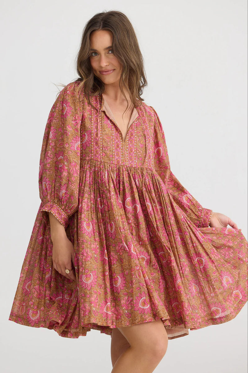 Wisteria Mini Dress - Autumn Spritz