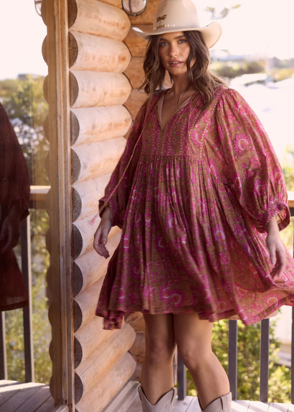 Wisteria Mini Dress - Autumn Spritz