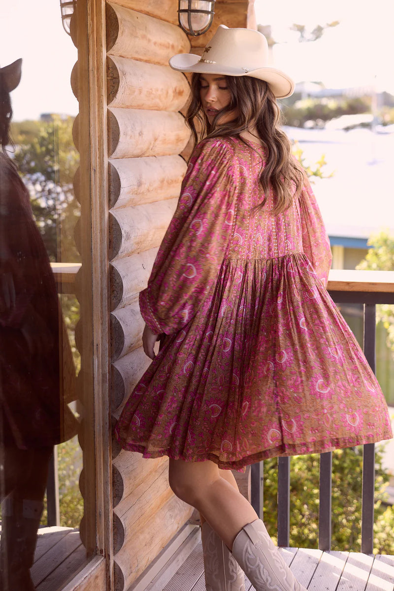 Wisteria Mini Dress - Autumn Spritz
