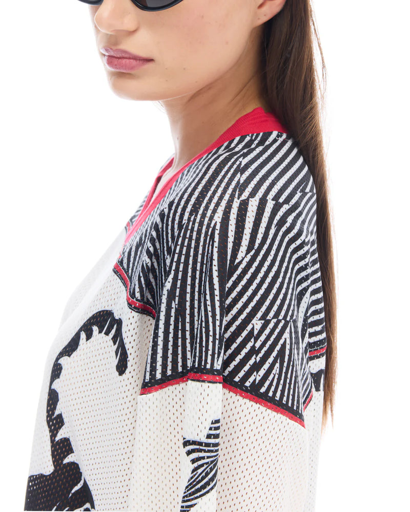 Crouching Tiger Football Jersey - White