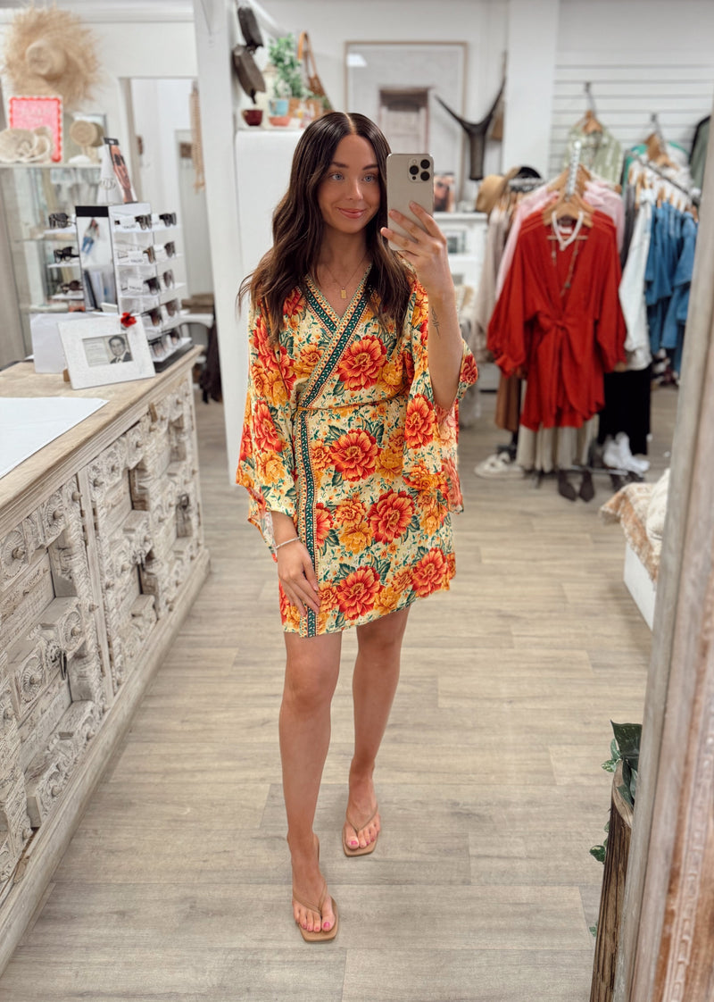 Yuki Wrap Dress - Fiesta