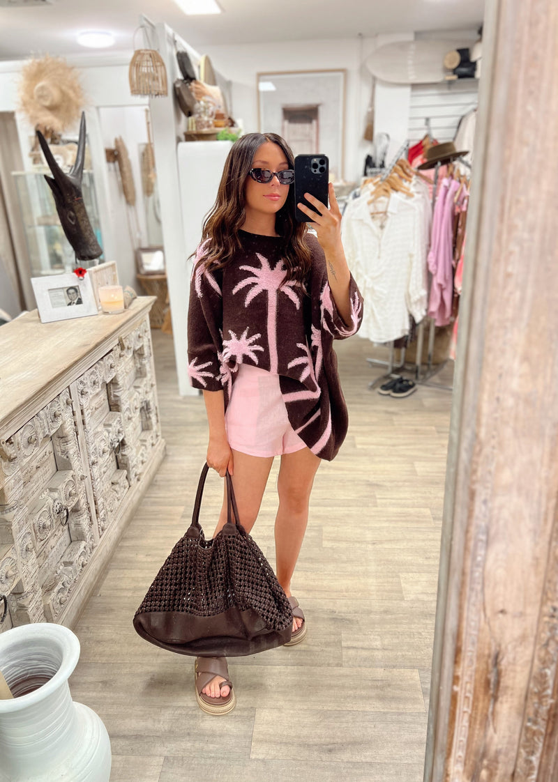Palm Cove Knit - Chocolate