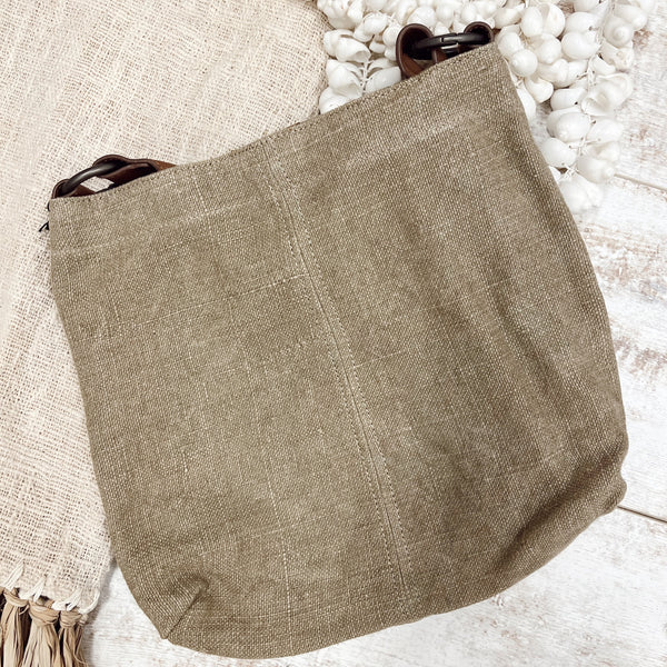 Melanie Medium Jute Bag - Earth