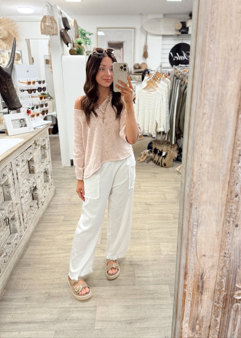 Estelle Top - Stonewash Pink