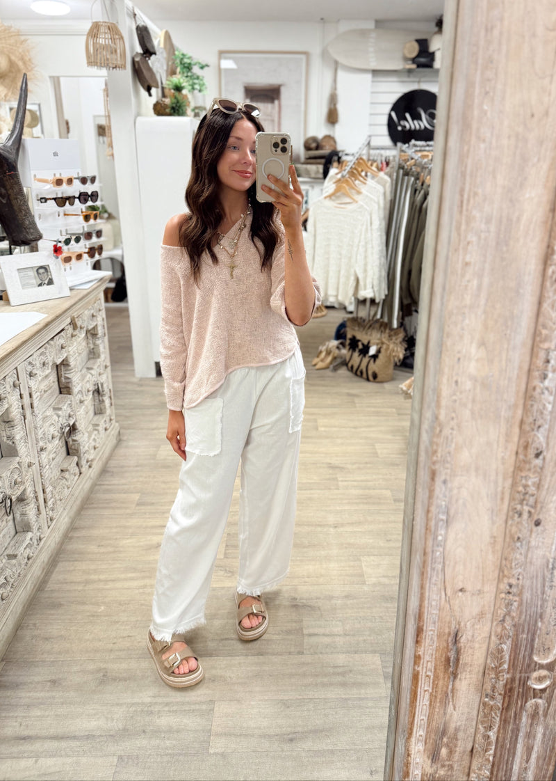 Estelle Top - Stonewash Pink