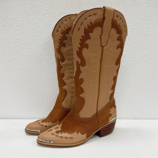 Saddle Leather Boots