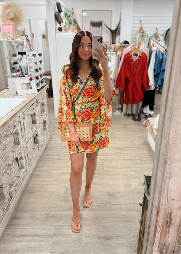 Yuki Wrap Dress - Fiesta