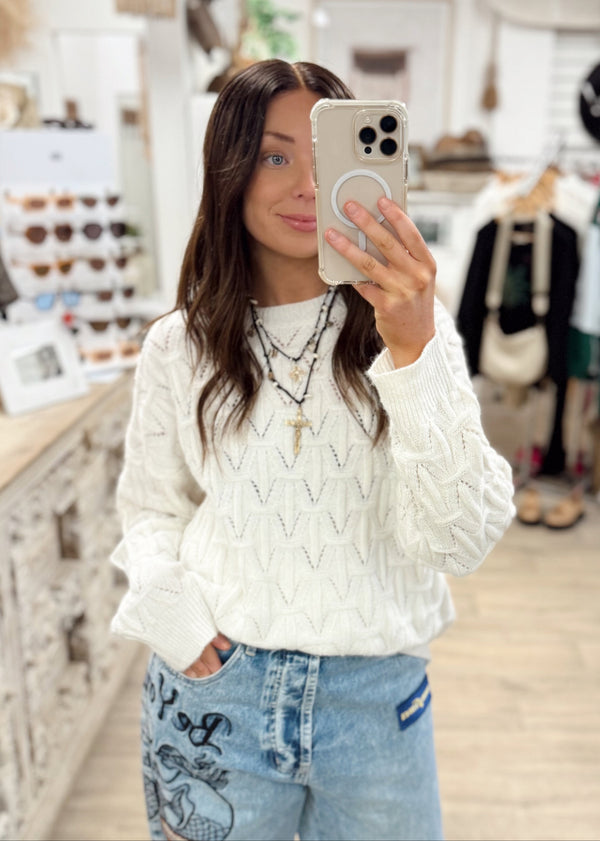 India Sweater - Ivory
