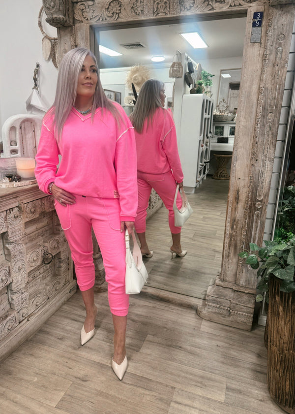 Capri Neon Pink Sweat