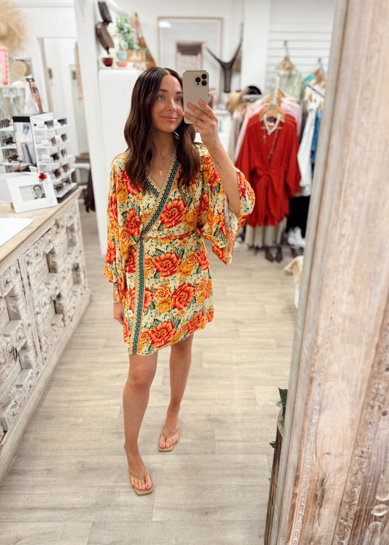 Yuki Wrap Dress - Fiesta